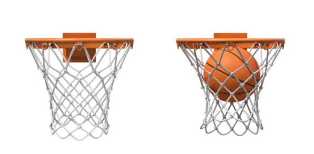 Why are basketball hoops orange